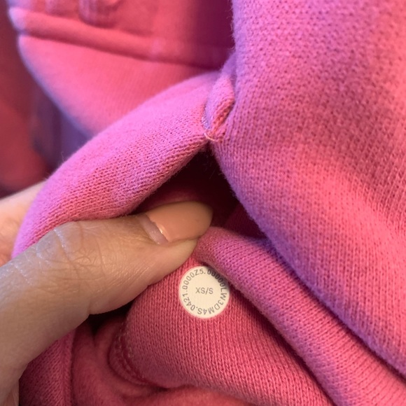 NWOT XS/S Scuba Oversized Half Zip in Pink Blossom - Picture 3 of 3